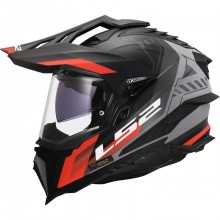 Шлем LS2 MX701 EXPLORER HEXA BLACK RED GREY-06