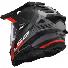 Шлем LS2 MX701 EXPLORER HEXA BLACK RED GREY-06