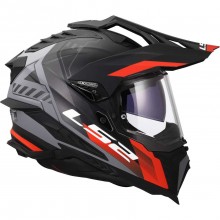 Шлем LS2 MX701 EXPLORER HEXA BLACK RED GREY-06
