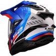Шлем LS2 MX701 EXPLORER HEXA WHITE BLUE RED-06