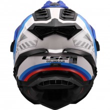 Шлем LS2 MX701 EXPLORER HEXA WHITE BLUE RED-06