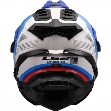 Шлем LS2 MX701 EXPLORER HEXA WHITE BLUE RED-06