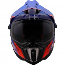 Шлем LS2 MX701 EXPLORER HEXA WHITE BLUE RED-06