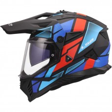 Шлем LS2 MX702 PIONEER II BLOCK BLACK RED BLUE-06