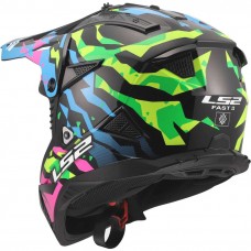 Шлем LS2 MX708 FAST II GROTESK BLUE PINK GREEN-06