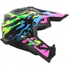 Шлем LS2 MX708 FAST II GROTESK BLUE PINK GREEN-06