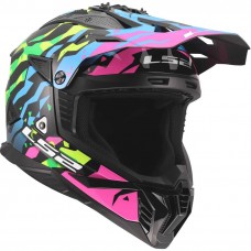 Шлем LS2 MX708 FAST II GROTESK BLUE PINK GREEN-06