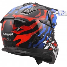 Шлем LS2 MX708 FAST II GROTESK WHITE BLUE RED-06