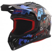 Шлем LS2 MX708 FAST II ZOMBIE II BLACK RED BLUE-06