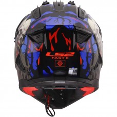 Шлем LS2 MX708 FAST II ZOMBIE II BLACK RED BLUE-06