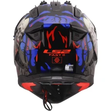 Шлем LS2 MX708 FAST II ZOMBIE II BLACK RED BLUE-06