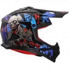 Шлем LS2 MX708 FAST II ZOMBIE II BLACK RED BLUE-06