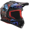 Шлем LS2 MX708 FAST II ZOMBIE II BLACK RED BLUE-06