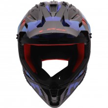 Шлем LS2 MX708 FAST II ZOMBIE II BLACK RED BLUE-06