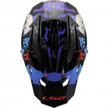 Шлем LS2 MX708 FAST II ZOMBIE II BLACK RED BLUE-06