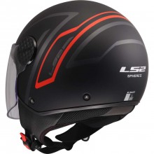 Шлем LS2 OF558 SPHERE LUX II MINIM BLACK RED-06