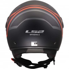 Шлем LS2 OF558 SPHERE LUX II MINIM BLACK RED-06