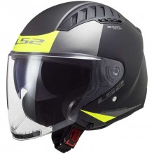Шлем LS2 OF600 COPTER II URBANE M.BLACK H-V YELLOW-06