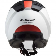 Шлем LS2 OF600 COPTER II URBANE M.WHITE RED-06