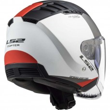 Шлем LS2 OF600 COPTER II URBANE M.WHITE RED-06
