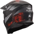 Шлем LS2 OF606 DRIFTER GAS GREY RED-06