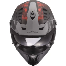 Шлем LS2 OF606 DRIFTER GAS GREY RED-06