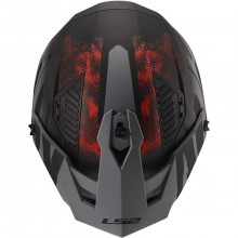 Шлем LS2 OF606 DRIFTER GAS GREY RED-06