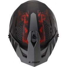 Шлем LS2 OF606 DRIFTER GAS GREY RED-06