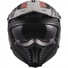Шлем LS2 OF606 DRIFTER GAS GREY RED-06