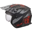 Шлем LS2 OF606 DRIFTER GAS GREY RED-06