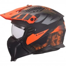 Шлем LS2 OF606 DRIFTER GAS GREY ORANGE-06