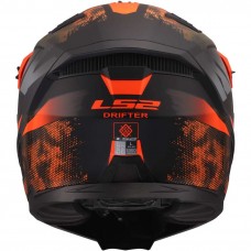 Шлем LS2 OF606 DRIFTER GAS GREY ORANGE-06