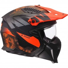 Шлем LS2 OF606 DRIFTER GAS GREY ORANGE-06