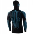 Фуфайка с длиным рукавом термо REBELHORN с балаклавой THERM II 2W1 BLACK/BLUE
