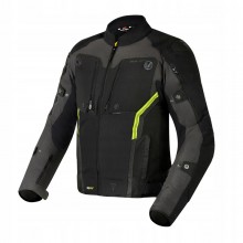 Куртка текстильная REBELHORN BORG BLACK/DARK GREY/FLO YELLOW