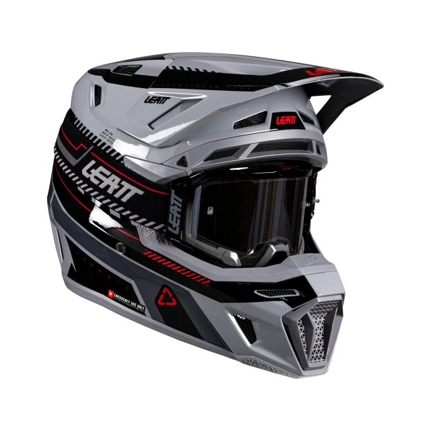 Шлем с очками LEATT KIT MOTO 8.5 GREY