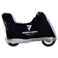 Чехол на мотоцикл Rebelhorn Cover Top Box Black/Silver размер XL