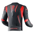 Куртка кожаная Rebelhorn Fighter Black/Flo Red Leather