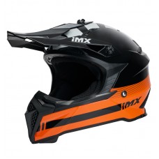 Шлем IMX FMX-02 BLACK/ORANGE/WHITE GLOSS
