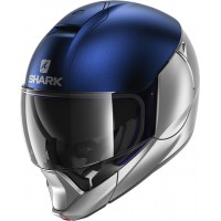 Шлем SHARK EVOJET DUAL BLANK Silver Blue Silver
