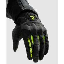 Перчатки REBELHORN CORE BLACK GREY FLUO YELLOW