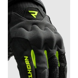 Перчатки REBELHORN CORE BLACK GREY FLUO YELLOW