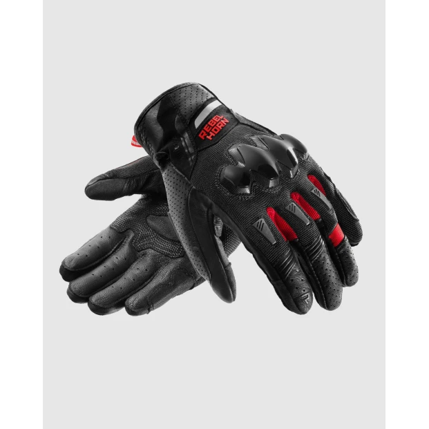 Перчатки REBELHORN DEFENDER BLACK RED
