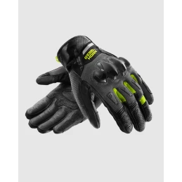 Перчатки REBELHORN DEFENDER BLACK GREY FLUO YELLOW