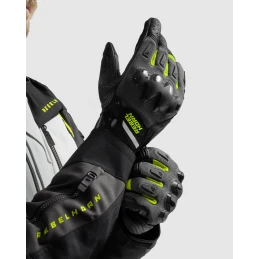 Перчатки REBELHORN DEFENDER BLACK GREY FLUO YELLOW