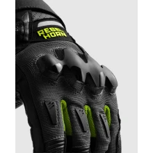 Перчатки REBELHORN DEFENDER BLACK GREY FLUO YELLOW
