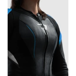 Куртка кожаная женская REBELHORN DIVA RS BLACK BLUE