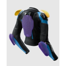 Куртка кожаная женская REBELHORN DIVA RS BLACK BLUE