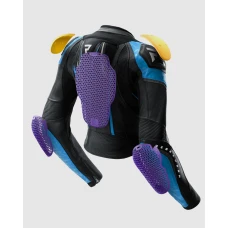 Куртка кожаная женская REBELHORN DIVA RS BLACK BLUE
