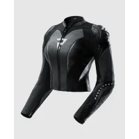 Куртка кожаная женская REBELHORN DIVA RS BLACK WHITE